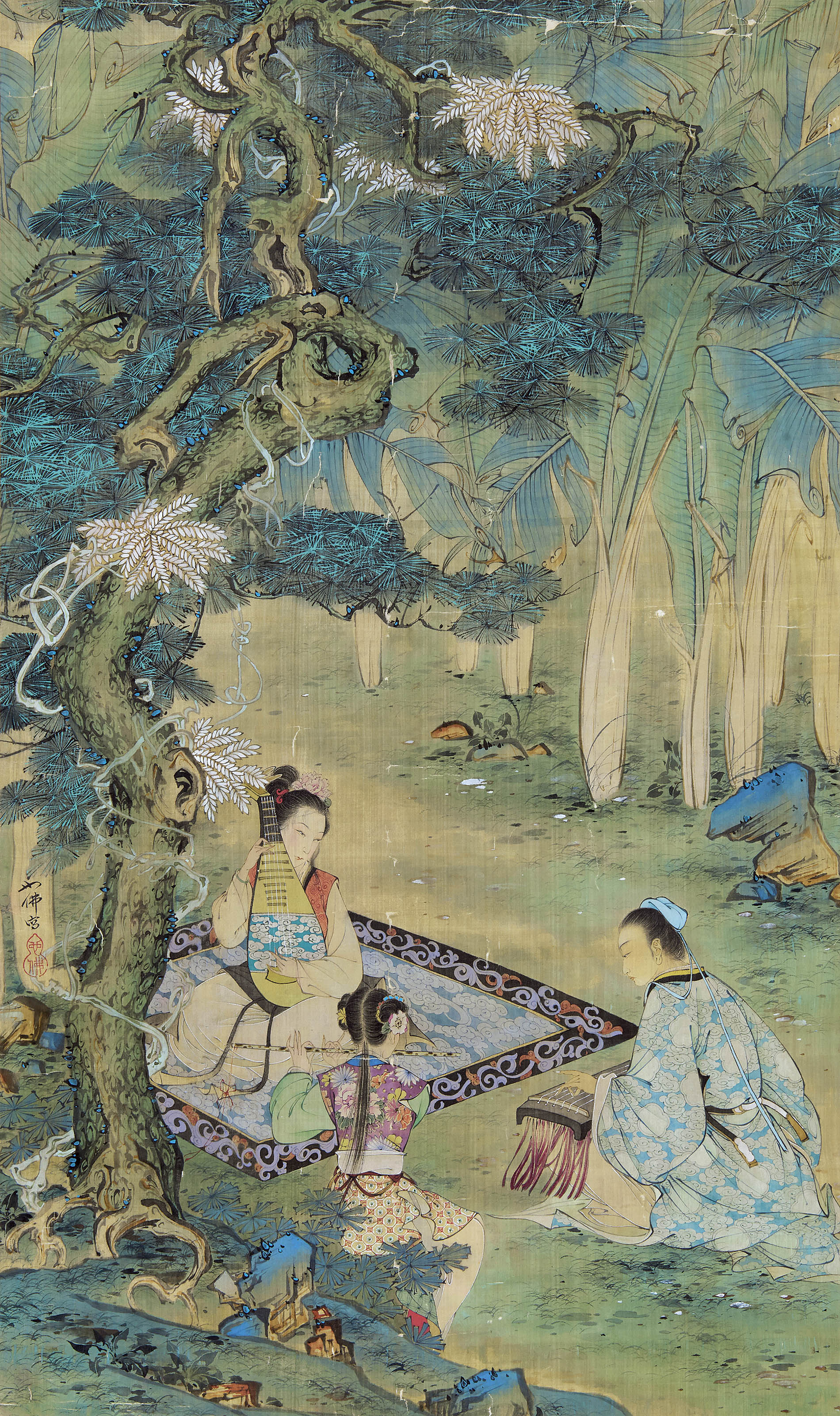 胡也佛  琴瑟和鸣