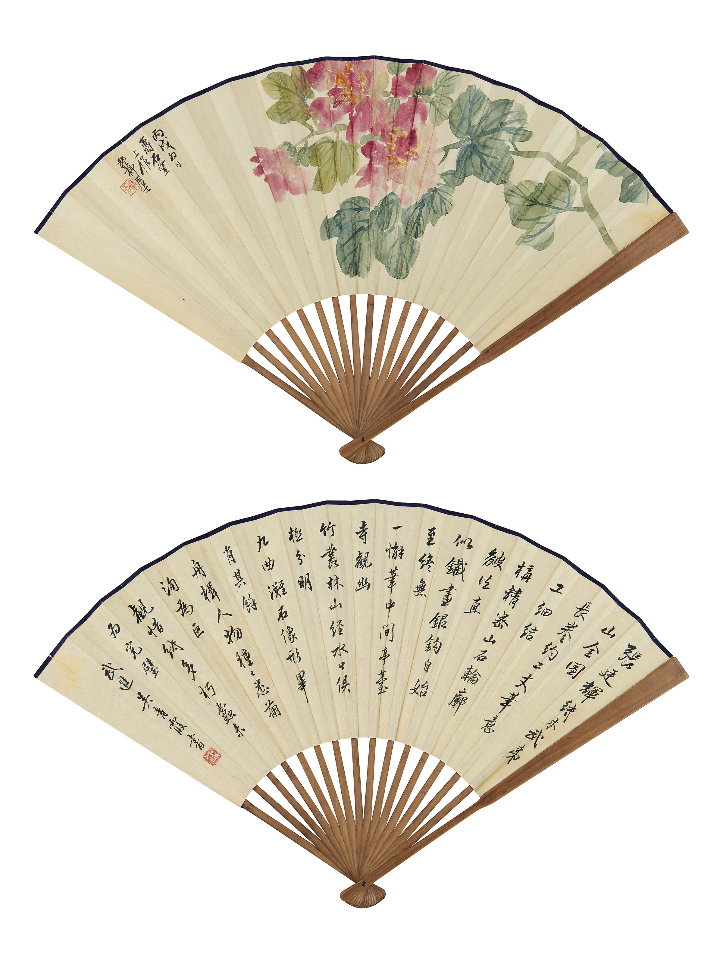 谢稚柳 吴青霞  芙蓉 论画