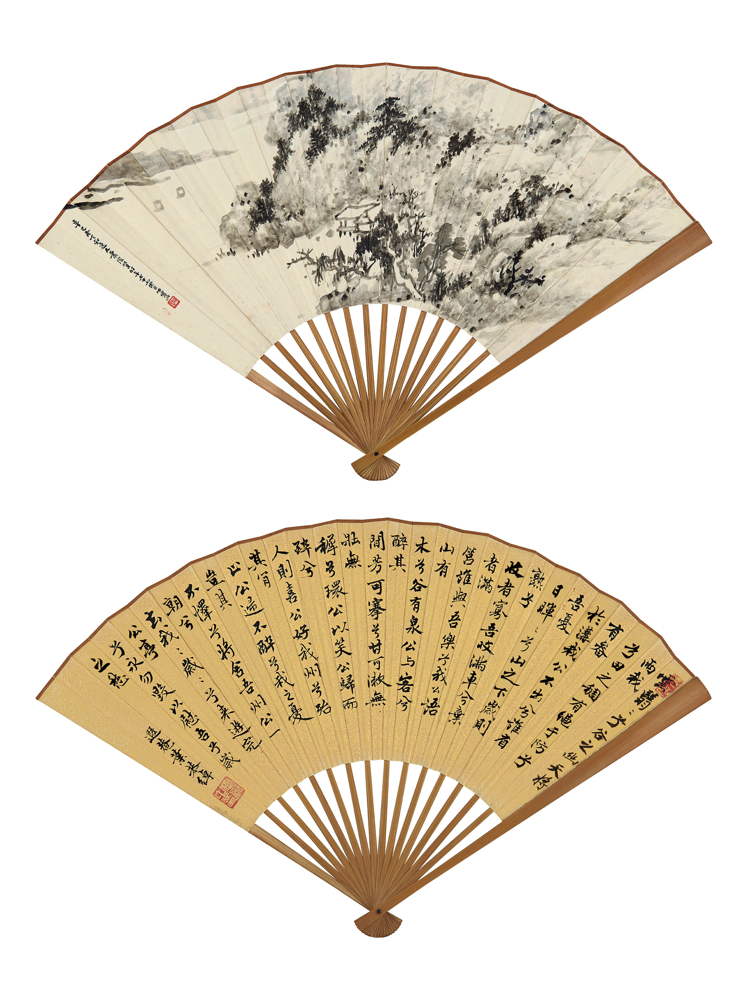 萧俊贤 叶恭绰  湖山帆影 王安石《幽谷引》
