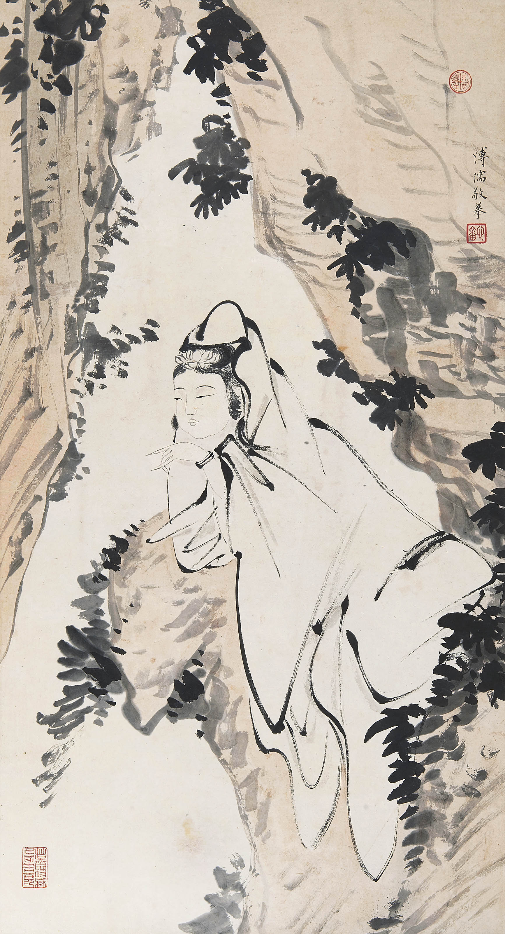 溥心畬  观音大士