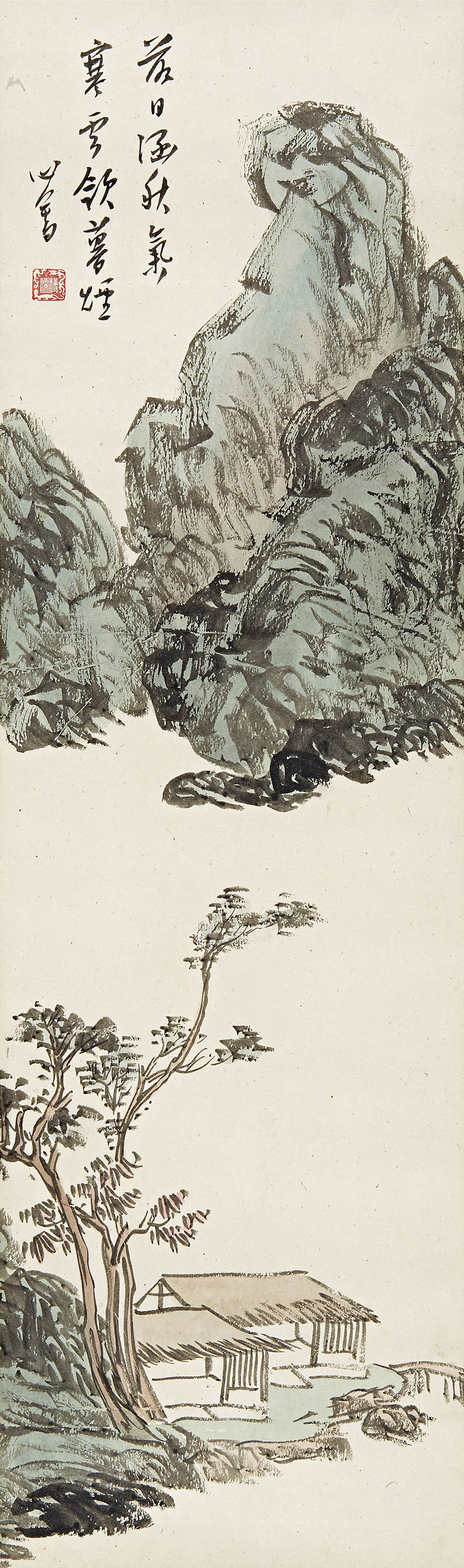 溥心畬  秋山幽居