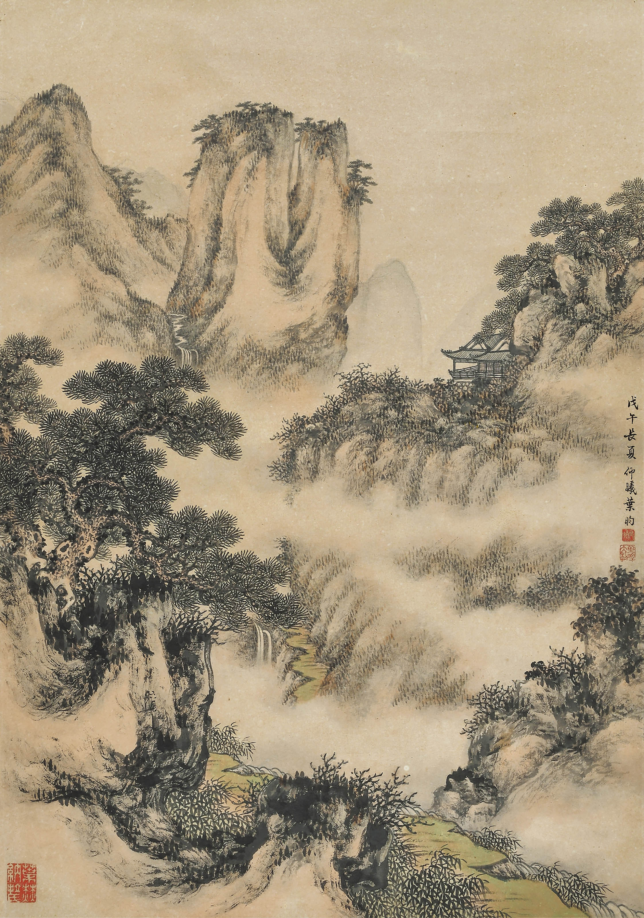 叶昀  松峦高阁