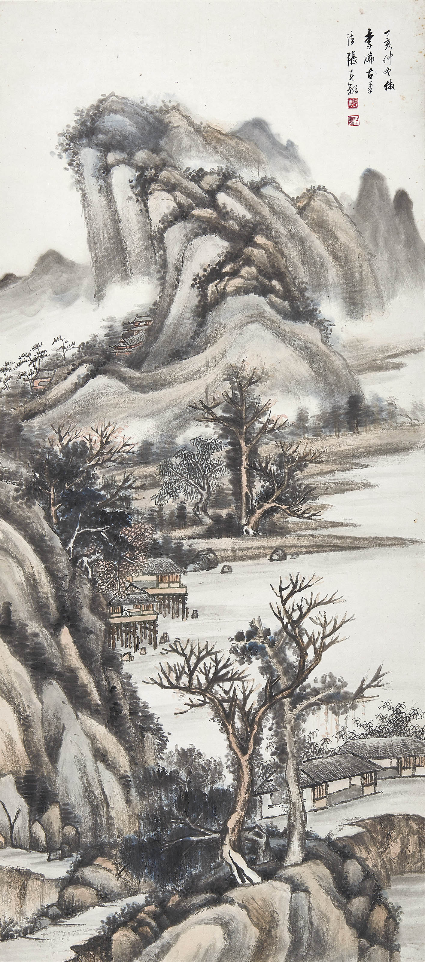 张石园  水阁闲眺