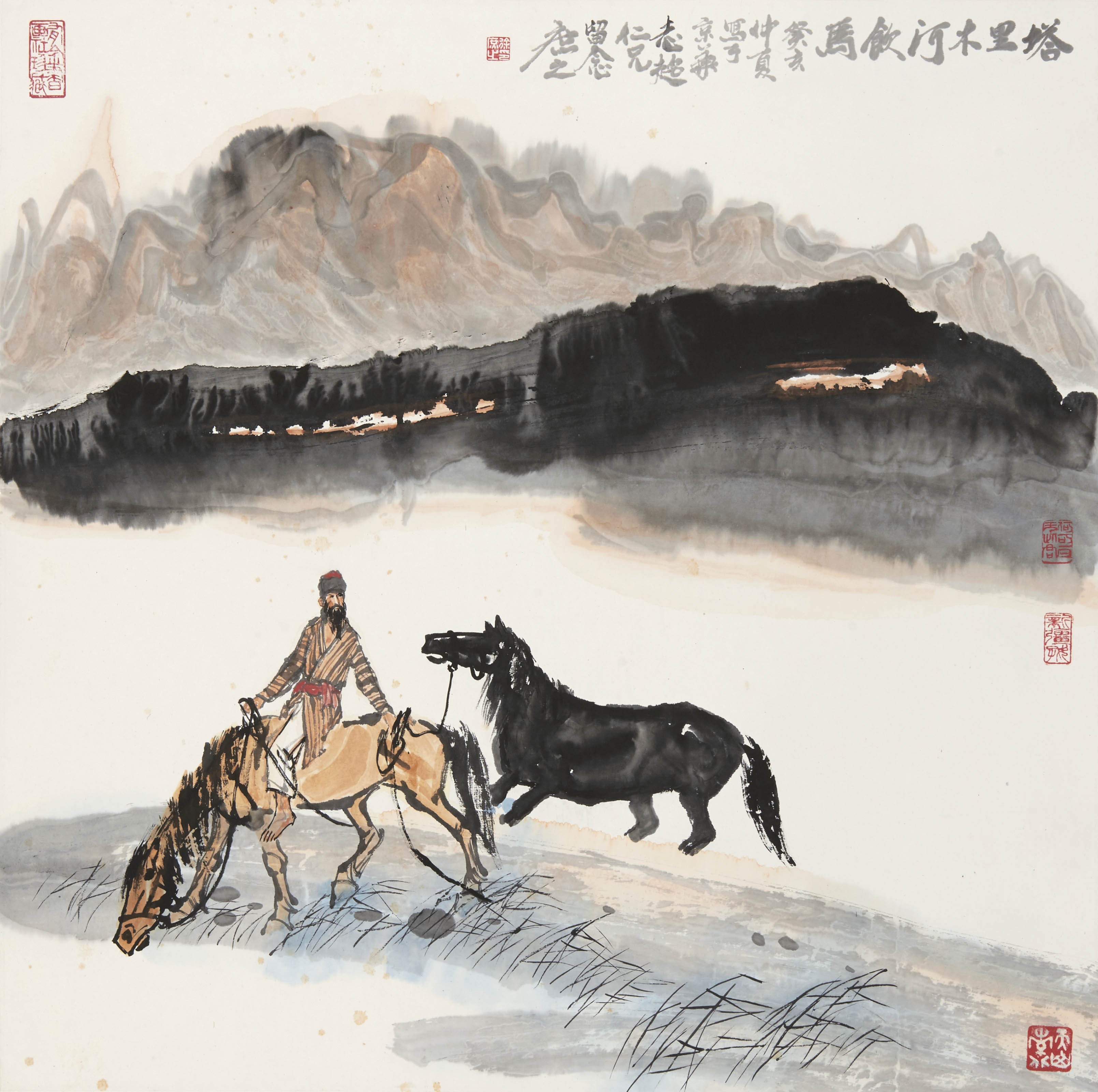 徐庶之  塔里木河饮马