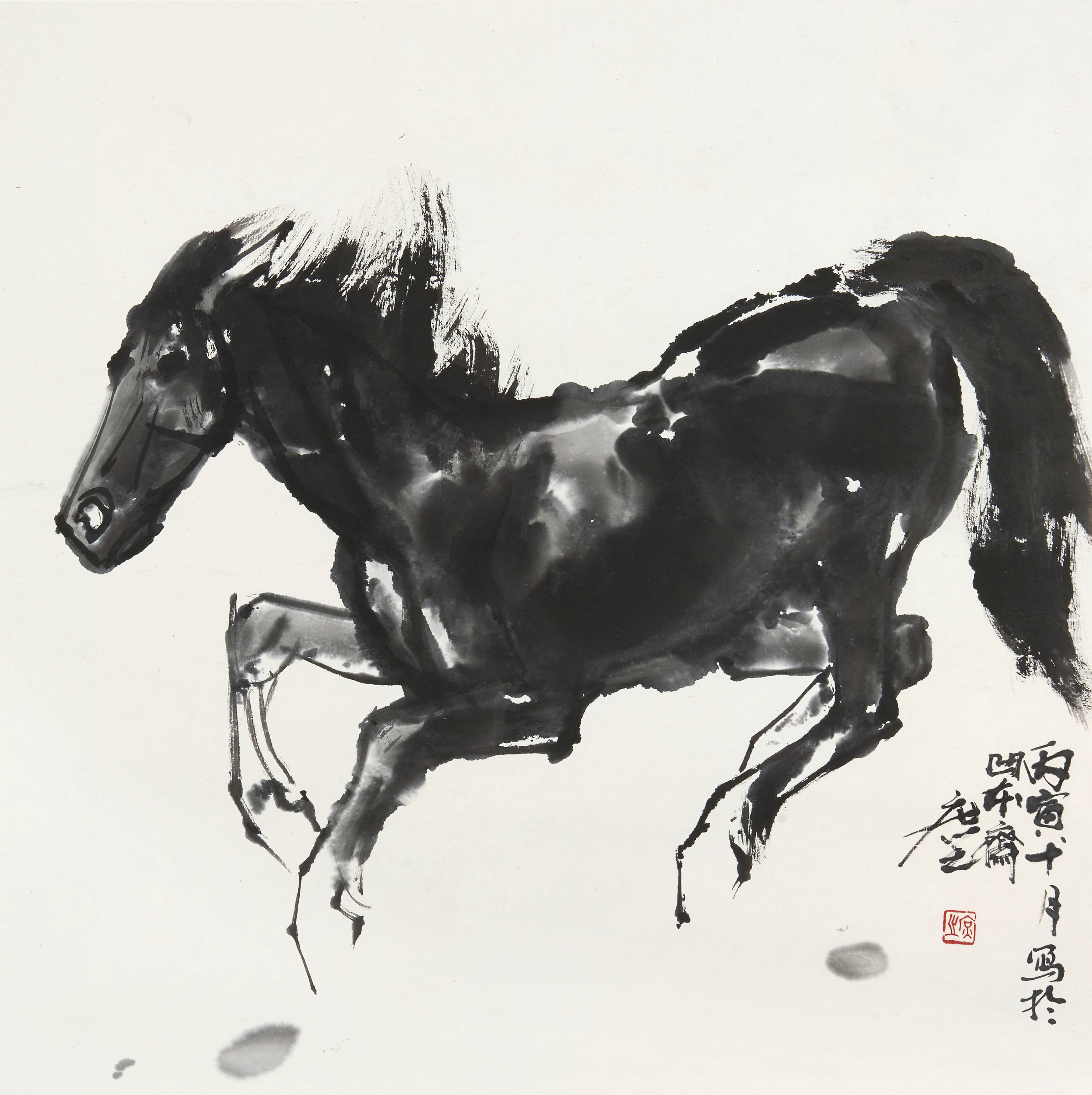 徐庶之  奔马